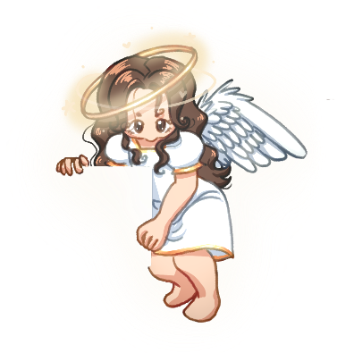 Angel label decoration
